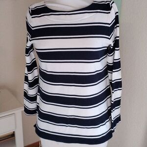 Talbots Striped Knit Top